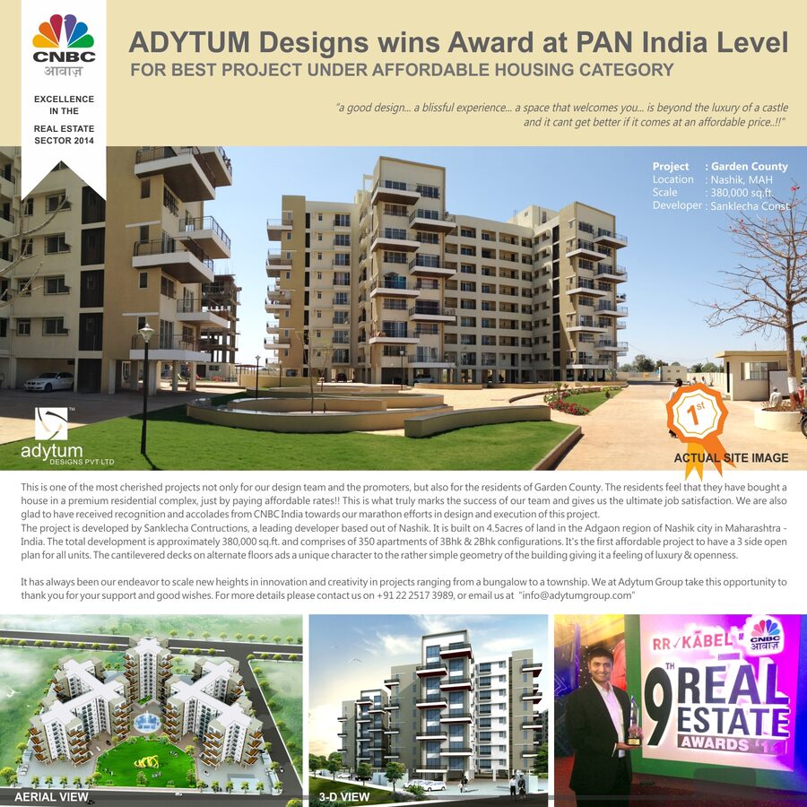 CNBC Awaaz Award for Garden County, 2014