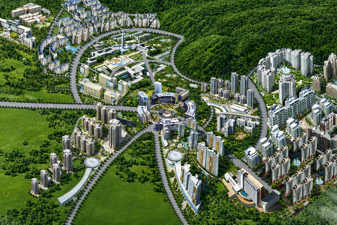 Master planning aerial visualisation